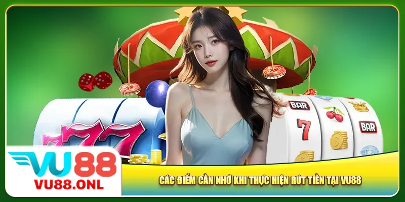 Các điểm cần nhớ khi thực hiện rút tiền tại Vu88