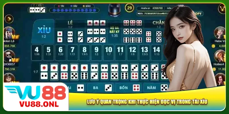 Lưu ý quan trọng khi thực hiện đọc vị trong tài xỉu